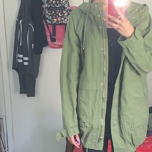 Oversized Army Green Jacket